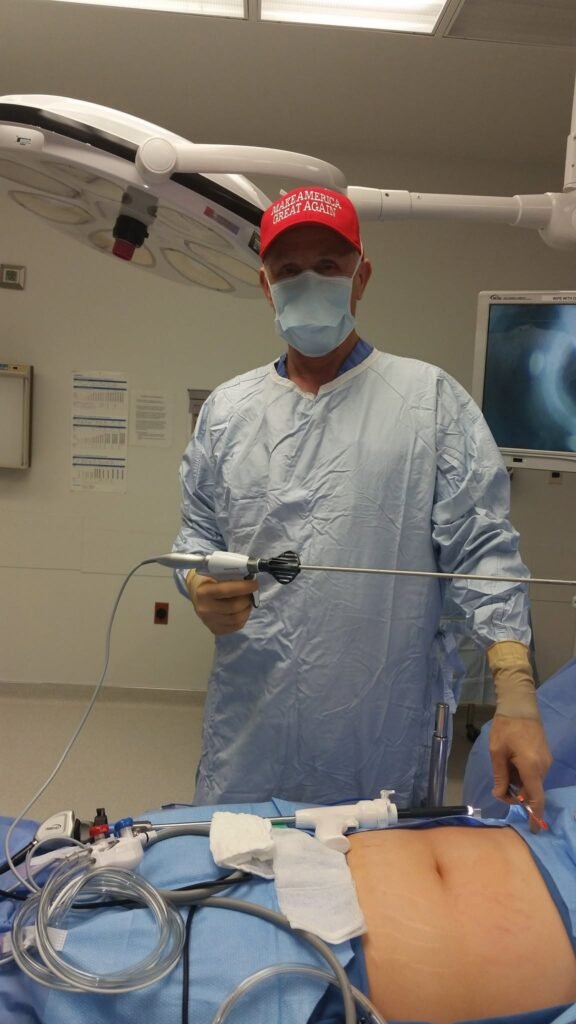 Kyle at work in the OR