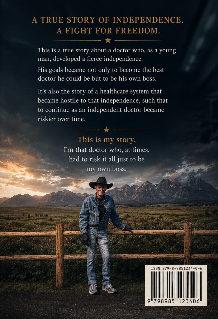 Back cover of The Making of a Cowboy Doctor