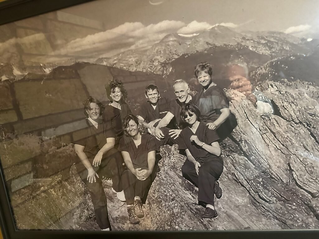 Kyle with his surgical team, years ago
